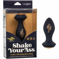 CalExotics Naughty Bits Shake Your Ass Petite Vibrating Butt Plug - Black