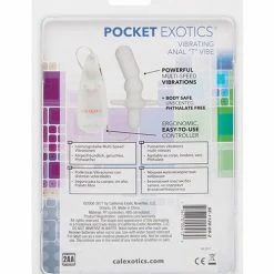 CalExotics Pocket Exotics Anal T Vibe - Ivory Anal Toys