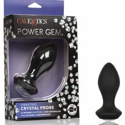 CalExotics Power Gem Vibrating Crystal Probe - Black Anal Toys