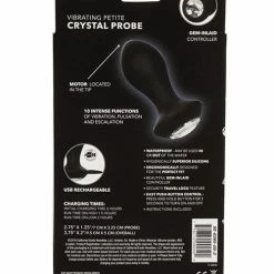 CalExotics Power Gem Vibrating Petite Crystal Probe Anal Toys