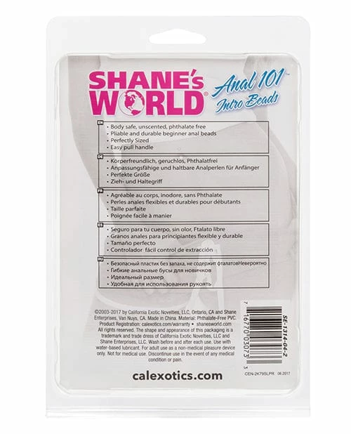 CalExotics Anal Toys Shane's World Anal 101 Intro Beads