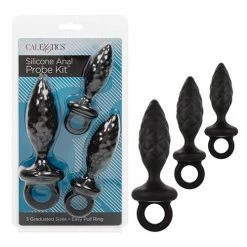 CalExotics Silicone Anal Probe Kit - Black Anal Toys