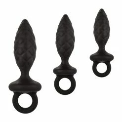 CalExotics Silicone Anal Probe Kit - Black Anal Toys