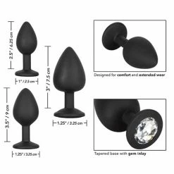 CalExotics Silicone Gem Anal Kit - Black