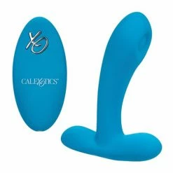 CalExotics Silicone Pulsing Pleaser With Remote - Blue