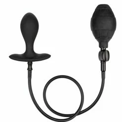CalExotics Anal Toys Weighted Silicone Inflatable Plug - Black