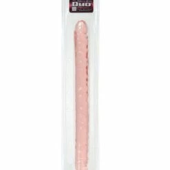 CalExotics 17" Slim Jim Duo Veined Super Slim Dong - Translucence Gel Pink