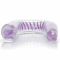 CalExotics Art Deco Ac-Dc Double Dong - Clear Dildos