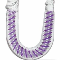 CalExotics Art Deco Ac-Dc Double Dong - Clear Dildos