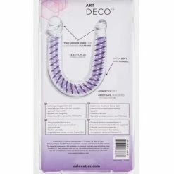 CalExotics Art Deco Ac-Dc Double Dong - Clear Dildos