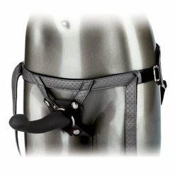 CalExotics Her Royal Harness The Royal Vibrating Set - Black