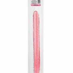 CalExotics Translucence 18" Veined Double Dong - Pink