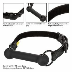 CalExotics Boundless Bar Gag - Black Kink & BDSM