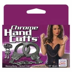 CalExotics Kink & BDSM Chrome Hand Cuffs