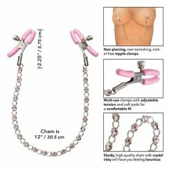 CalExotics First Time Crystal Nipple Teasers - Pink Kink & BDSM