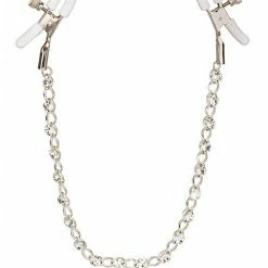 CalExotics Nipple Play Crystal Nipple Clamps - Clear Kink & BDSM