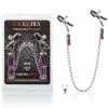 CalExotics Nipple Play Purple Chain Nipple Clamps