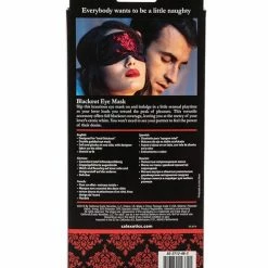 CalExotics Kink & BDSM Scandal Black Out Eye Mask - Black-Red