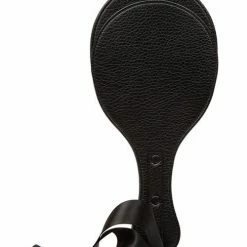CalExotics Kink & BDSM Scandal Round Double Paddle - Black-Red