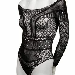 CalExotics Scandal Off The Shoulder Body Suit - Black