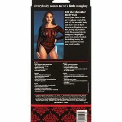 CalExotics Scandal Off The Shoulder Body Suit - Black