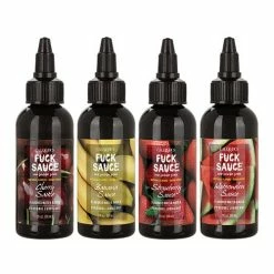 CalExotics Fuck Sauce Flavored Water Based Personal Lubricant Variety 4 Pack - 2 Oz. Each