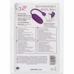 CalExotics Rechargeable Kegel Ball Starter - Purple Sexual Enhancers For Couples