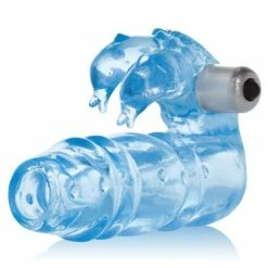 CalExotics 3-Way Double Dolphin - Blue Penis Toys