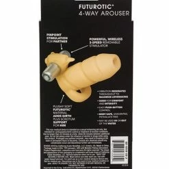 CalExotics Penis Toys 4-way Arouser Ultimate Beaver Futurotic - Ivory