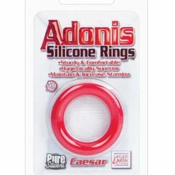 CalExotics Adonis Caesar Silicone Ring - Red Penis Toys