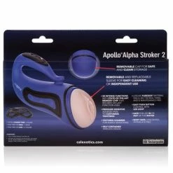 CalExotics Penis Toys Apollo Alpha Stroker 2 - Vagina Blue
