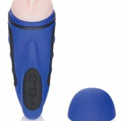 CalExotics Penis Toys Apollo Alpha Stroker 2 - Vagina Blue