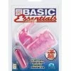CalExotics Penis Toys Basic Essentials Stretchy Vibrating Bunny Enhancer - Pink