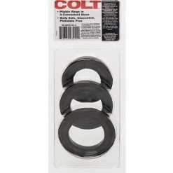 CalExotics Colt 3 Ring Set - Black Penis Toys