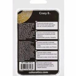 CalExotics Penis Toys Crazy 8 Enhancer Double Cock Ring - Black