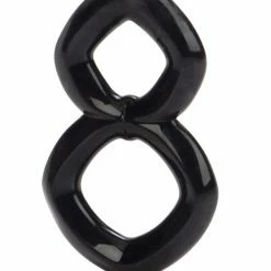 CalExotics Penis Toys Crazy 8 Enhancer Double Cock Ring - Black