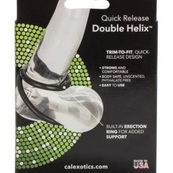 CalExotics Penis Toys Double Helix Quick Release Erection Enhancer - Black