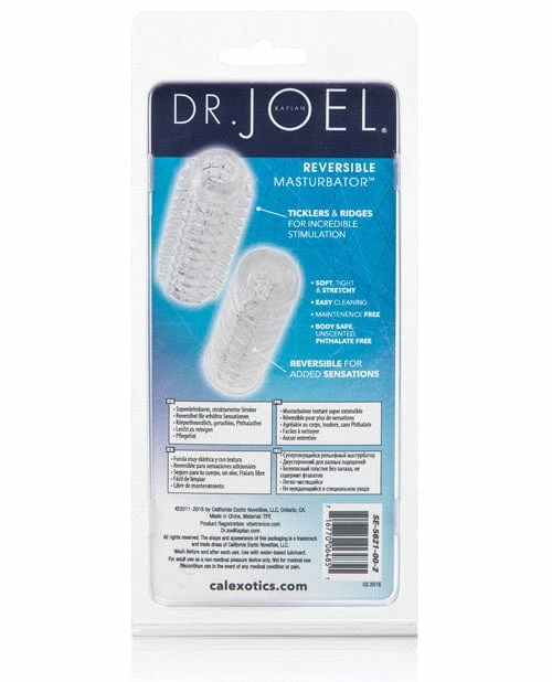 CalExotics Penis Toys Dr. Joel Kaplan Reversible Masturbator - Clear
