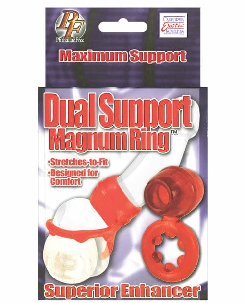 CalExotics Dual Support Magnum Ring - Red