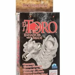CalExotics Penis Toys El Toro Enhancer With Beads - Clear