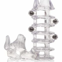 CalExotics Penis Toys El Toro Enhancer With Beads - Clear