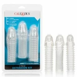 CalExotics Extension 3 Piece Kit - Clear Penis Toys