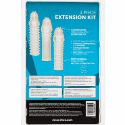 CalExotics Extension 3 Piece Kit - Clear Penis Toys