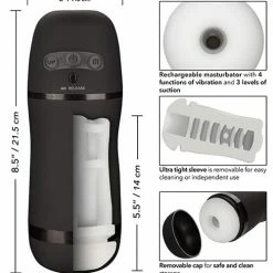 CalExotics Penis Toys Optimum Power Pulsar Stroker - Black