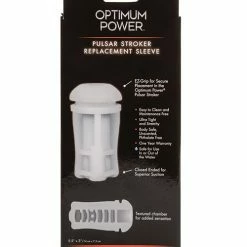 CalExotics Penis Toys Optimum Power Pulsar Stroker Replacement Sleeve - White