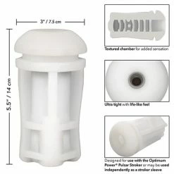 CalExotics Penis Toys Optimum Power Pulsar Stroker Replacement Sleeve - White