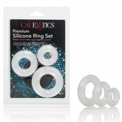 CalExotics Premium Silicone Ring Set Pack Of 3 - Clear