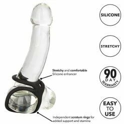 CalExotics Silicone Ball Spreader - Black Penis Toys