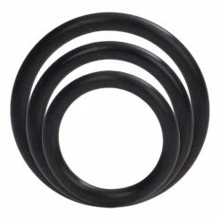 CalExotics Penis Toys Silicone Support Rings - Black
