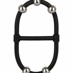 CalExotics Penis Toys Steel Beaded Dual Silicone Maximizer - Black